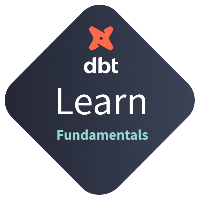 dbt Fundamentals badge